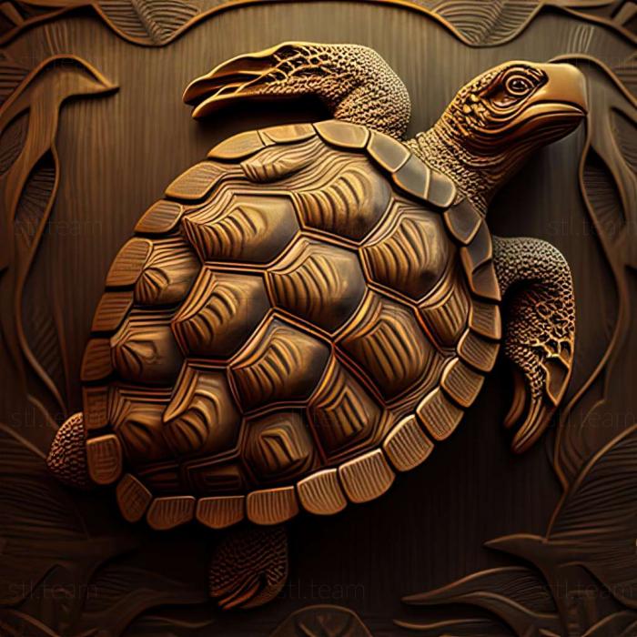 3D model Harriet turtle famous animal (STL)